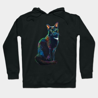 Halloween Magic Black Cat Hoodie